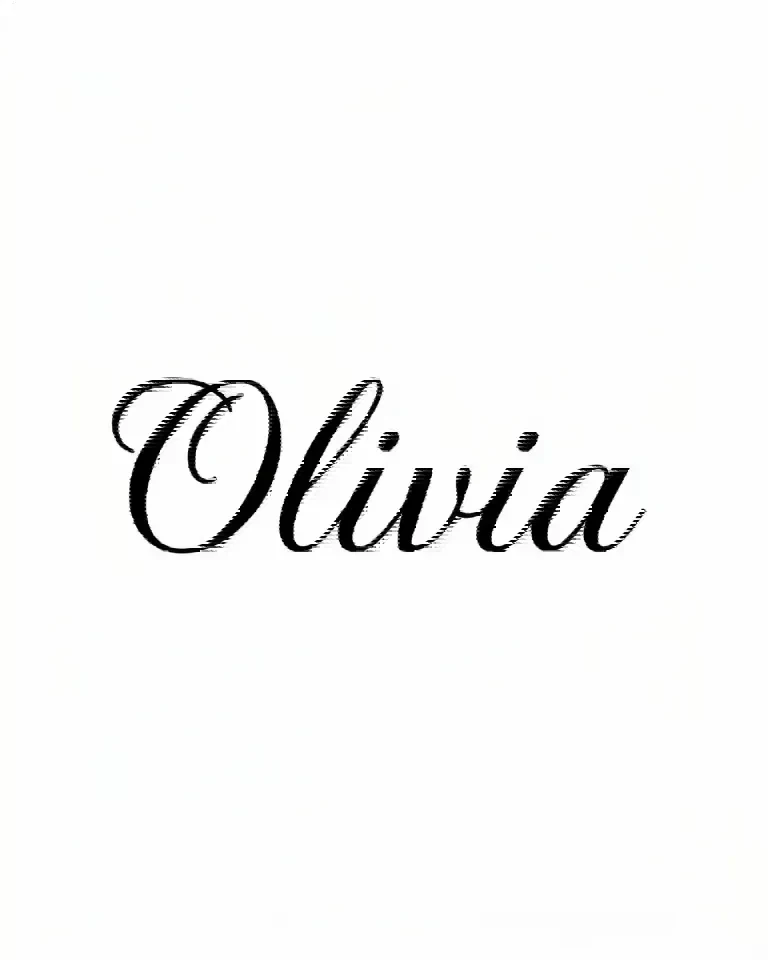 The name Olivia in flowing script lettering